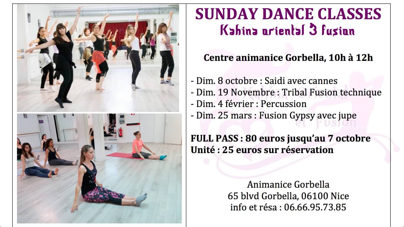 SUNDAY DANCE CLASS - danse orientale Nice